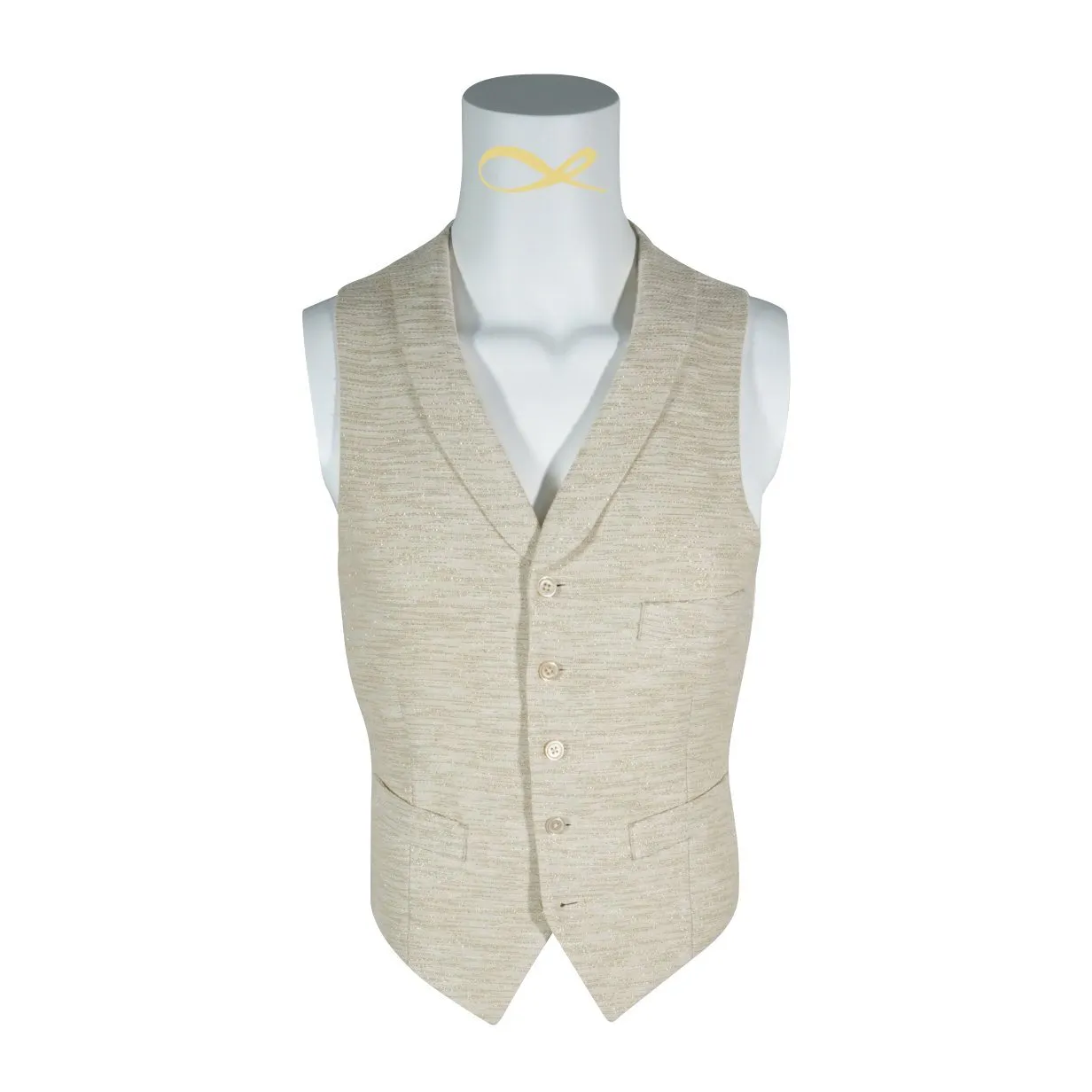 Electrum Tweed Ciottoli Waistcoat @ The Vault sold by Sebastian Cruz Couture product image thumbnail 2