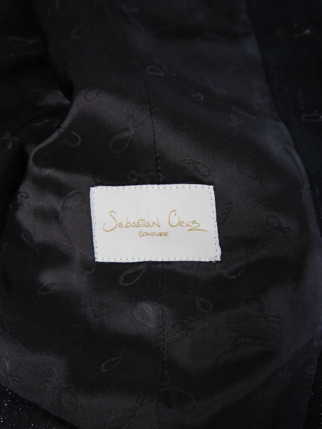 Black Graphite Pantera Ciottoli Waistcoat @ The Vault sold by Sebastian Cruz Couture product image thumbnail 2