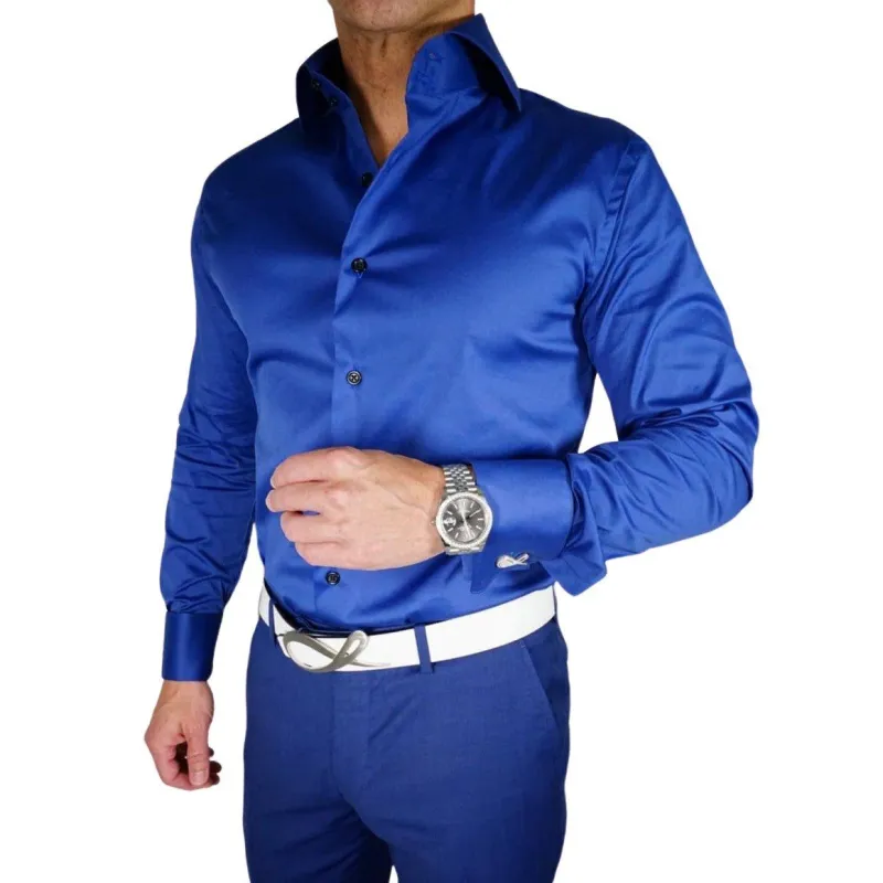 Lapis Dress Shirt @ The Vault sold by Sebastian Cruz Couture