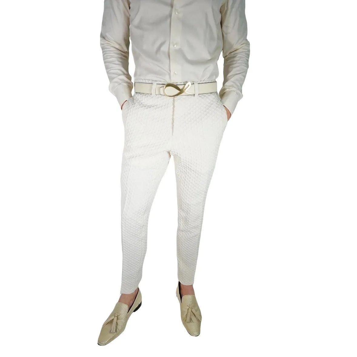 Vaniglia Honeycomb Trousers @ The Vault sold by Sebastian Cruz Couture product image thumbnail 2