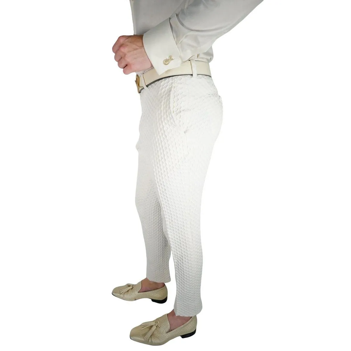 Vaniglia Honeycomb Trousers @ The Vault sold by Sebastian Cruz Couture product image thumbnail 3