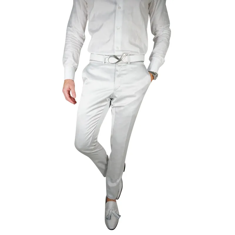 Silver Lucentezza Trousers @ The Vault sold by Sebastian Cruz Couture