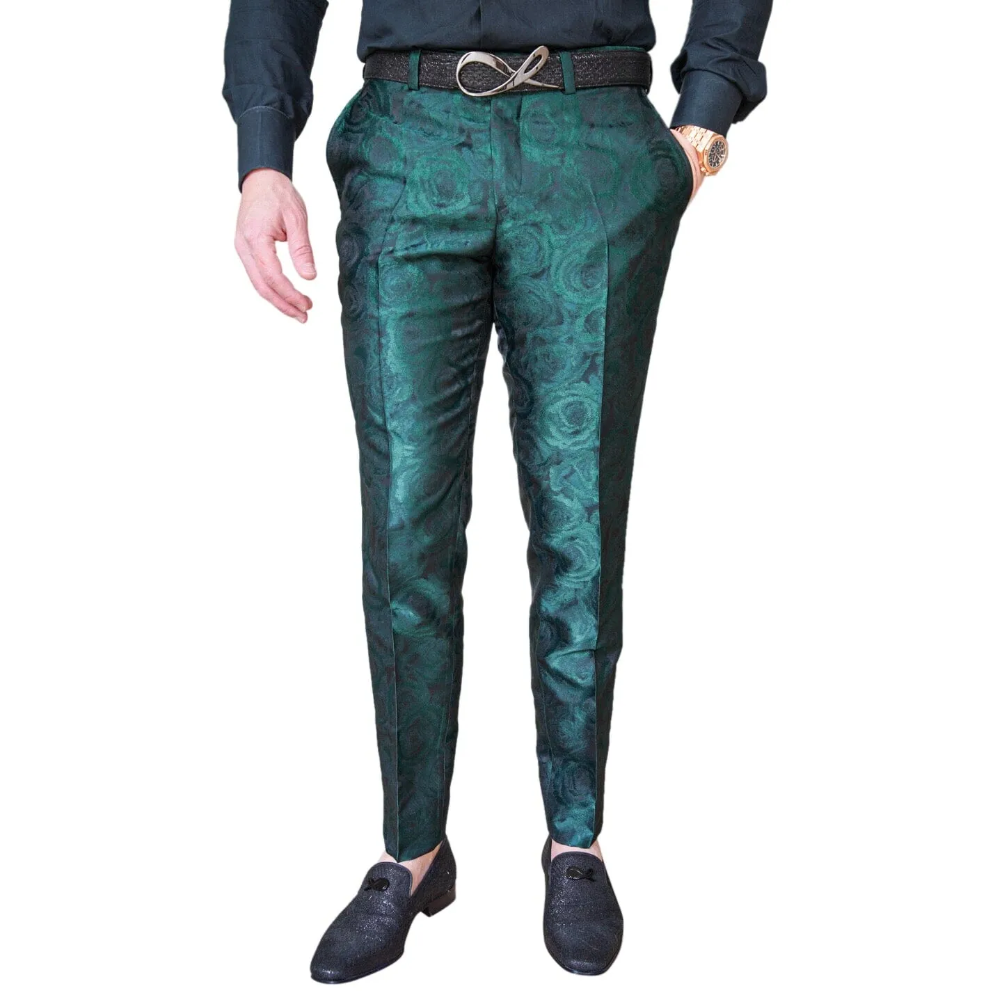 Emerald Rosa Trousers @ The Vault sold by Sebastian Cruz Couture product image thumbnail 2