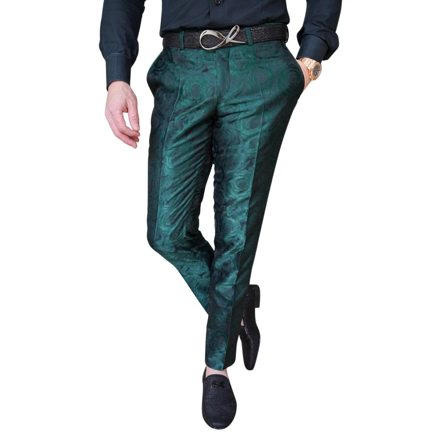 Emerald Rosa Trousers @ The Vault sold by Sebastian Cruz Couture