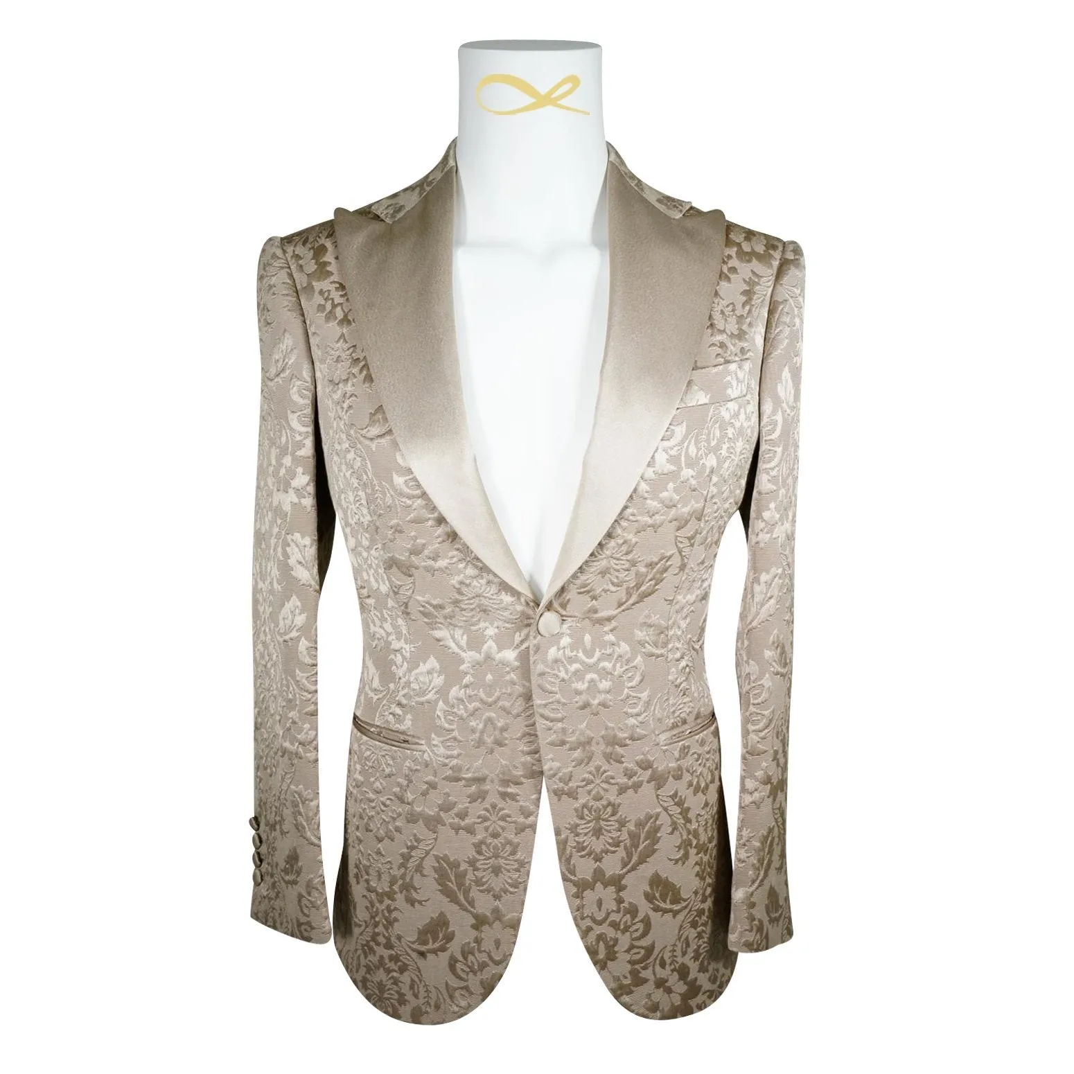Champagne Oro Fiore Jacket sold by Sebastian Cruz Couture product image thumbnail 3