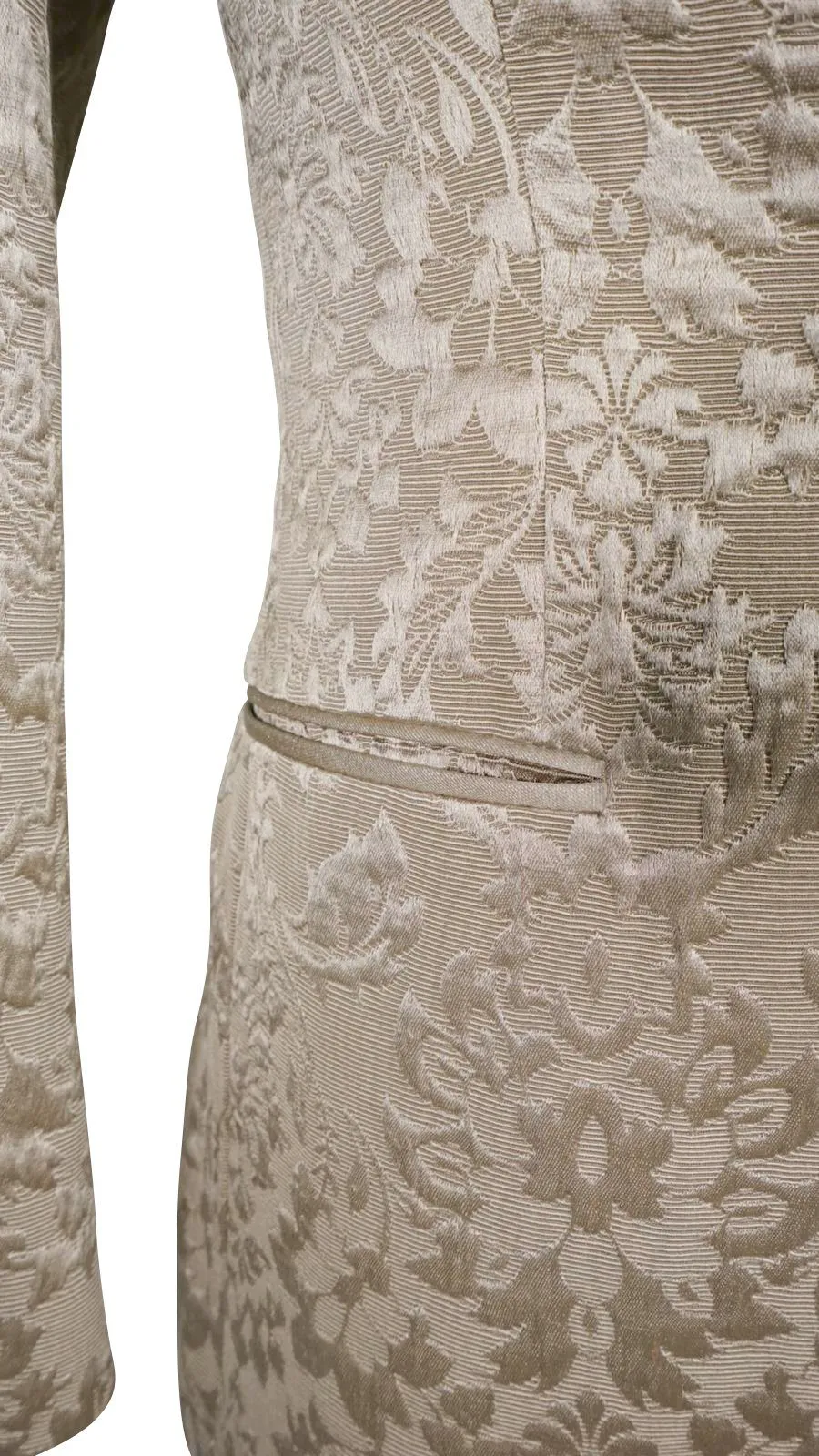 Champagne Oro Fiore Jacket sold by Sebastian Cruz Couture product image thumbnail 5