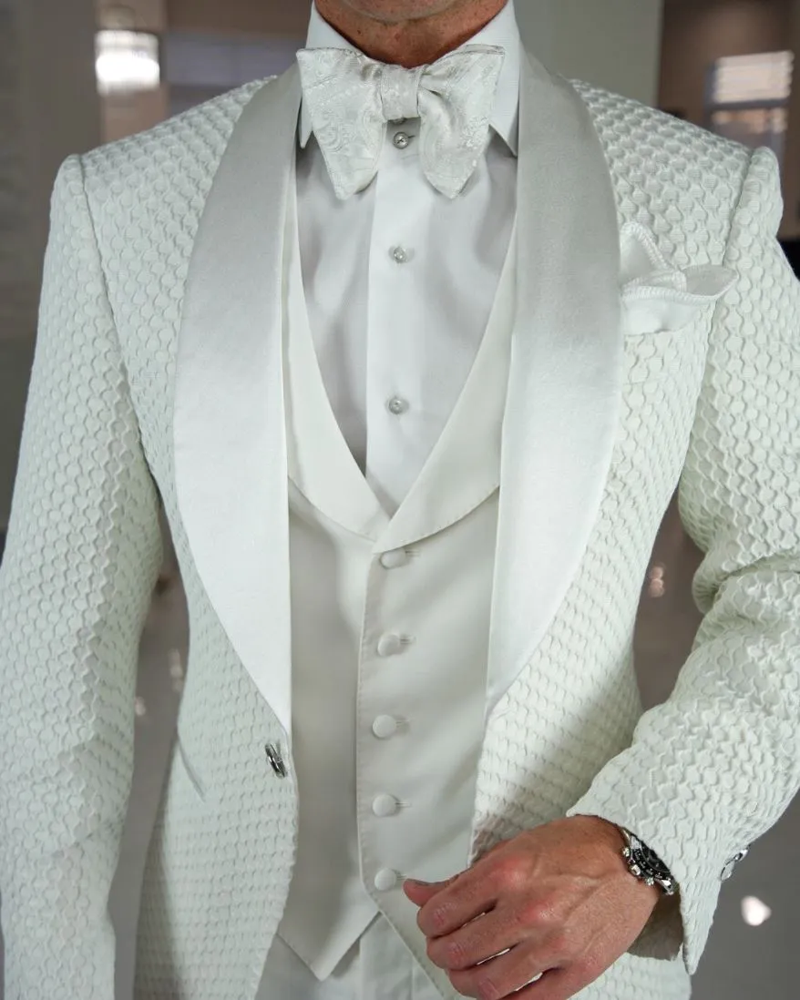Porcellana Honeycomb Dinner Jacket sold by Sebastian Cruz Couture product image thumbnail 2