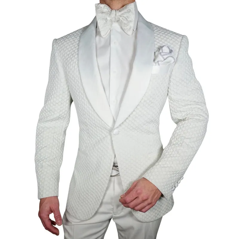 Porcellana Honeycomb Dinner Jacket sold by Sebastian Cruz Couture