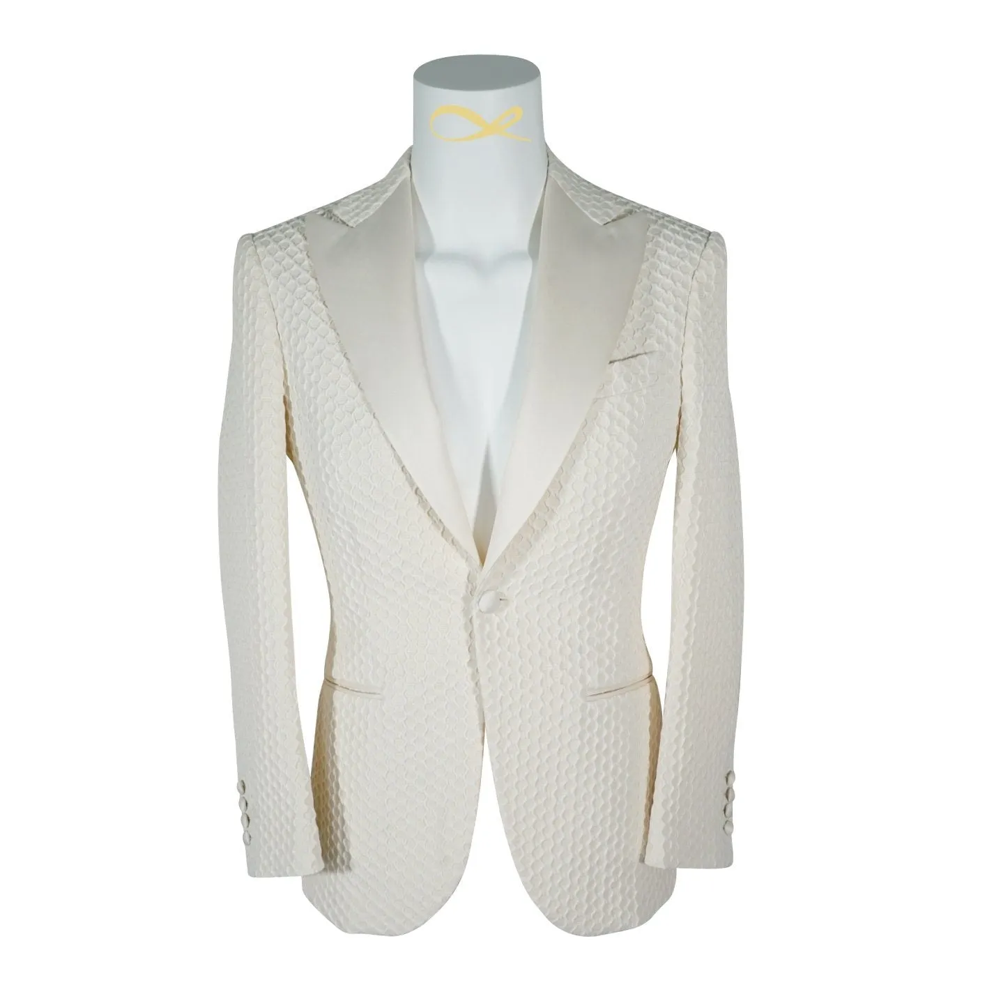 Vaniglia Honeycomb Jacket sold by Sebastian Cruz Couture product image thumbnail 3
