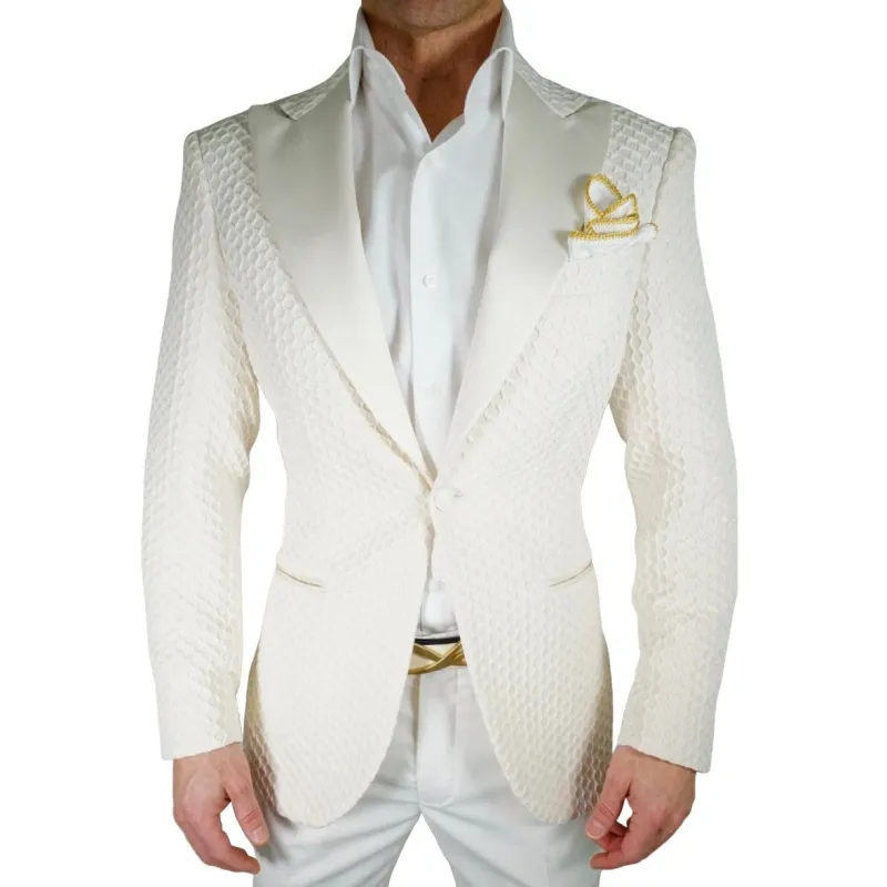 Vaniglia Honeycomb Jacket sold by Sebastian Cruz Couture