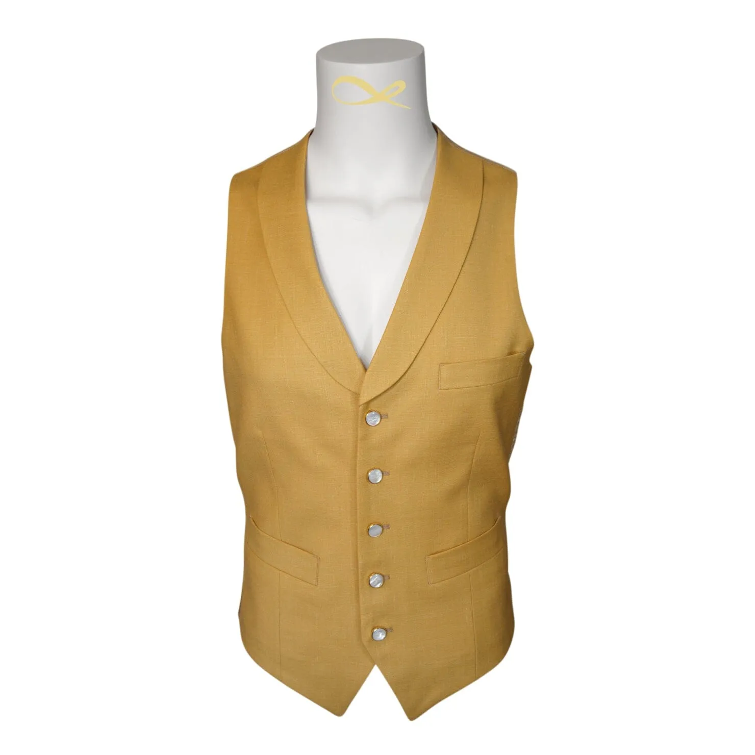 Toscana Hampton Ciottoli Waistcoat sold by Sebastian Cruz Couture product image thumbnail 2