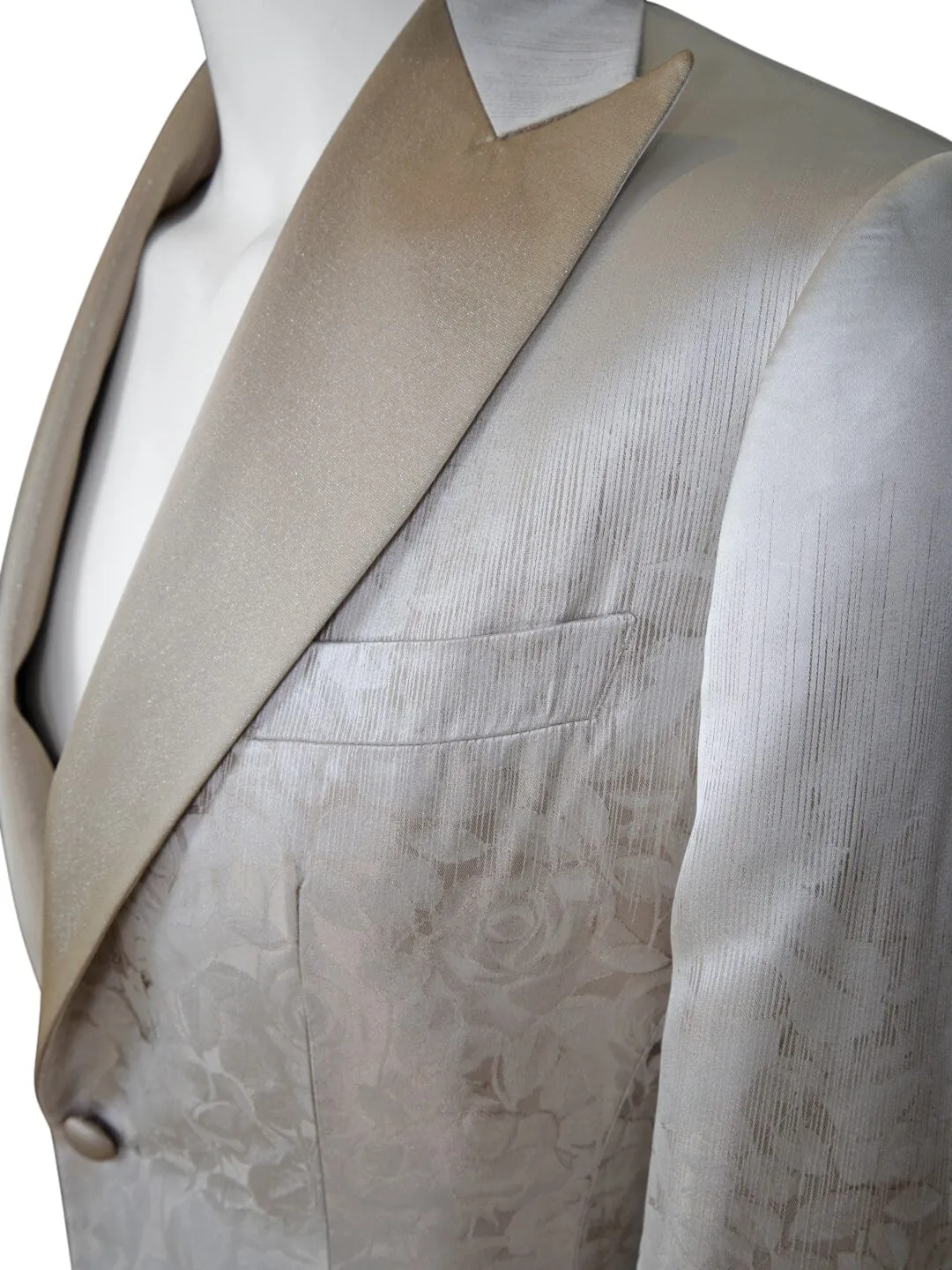 Champagne Sateen Ombre Jacket sold by Sebastian Cruz Couture product image thumbnail 5