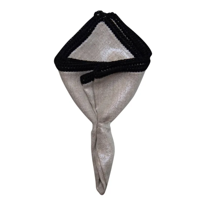 Golden Khaki With Black Border sold by Sebastian Cruz Couture