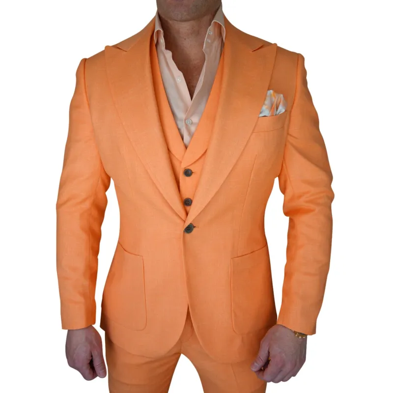 California Peach Hampton Jacket sold by Sebastian Cruz Couture
