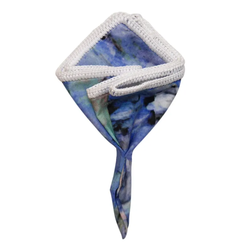 Lapis Laguna With White Signature Border sold by Sebastian Cruz Couture