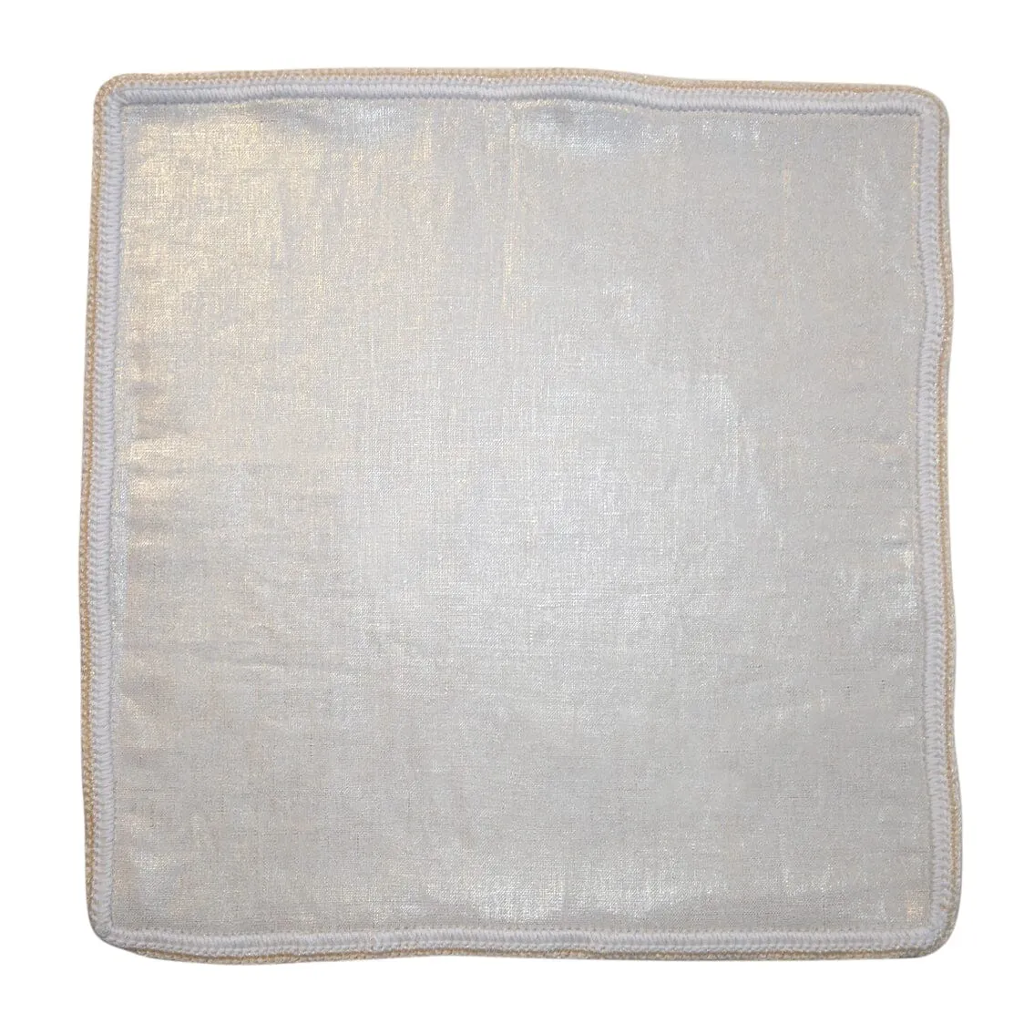 Golden Latte With White And Ivory Flake Border sold by Sebastian Cruz Couture product image thumbnail 2