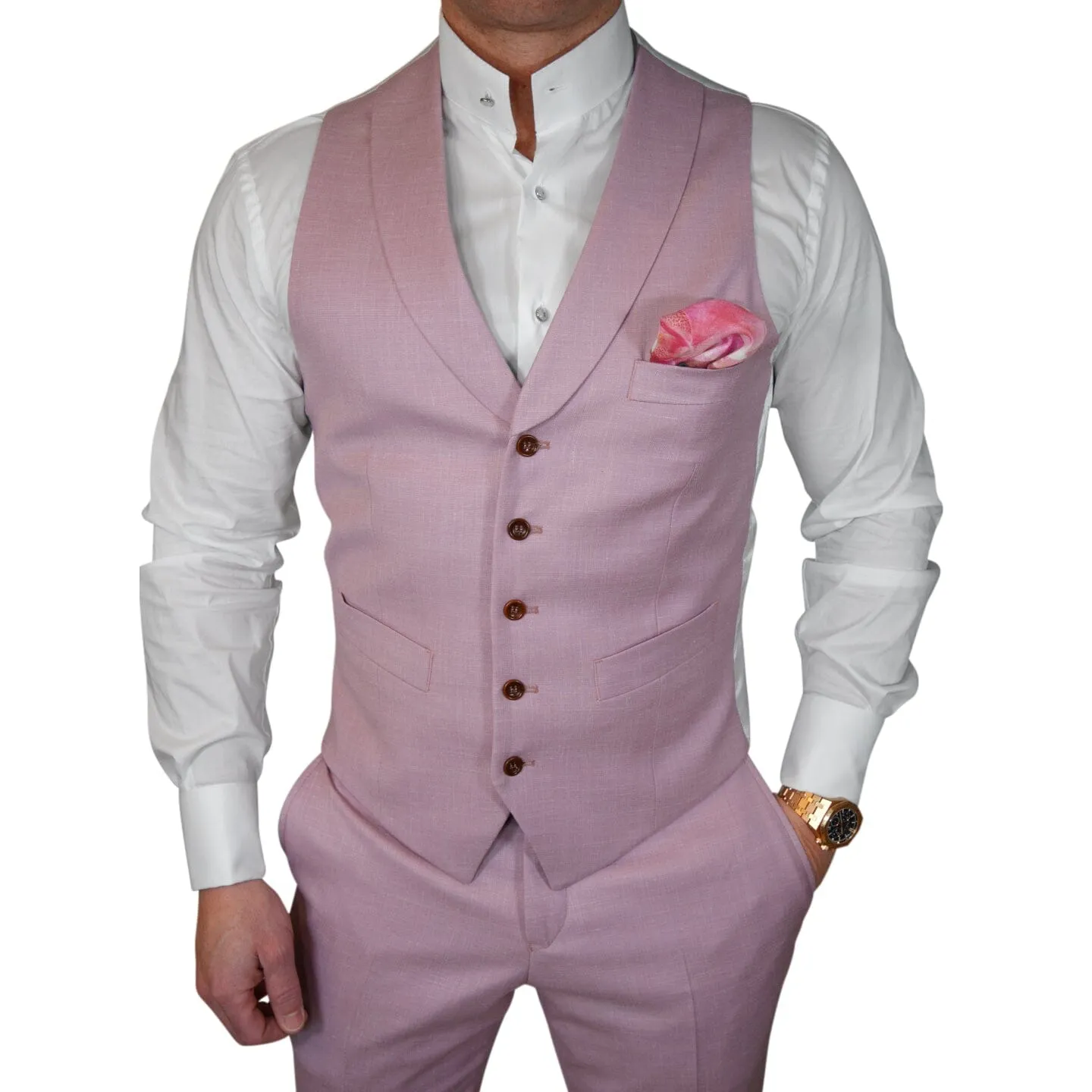 Lavender Hampton Ciottoli Waistcoat sold by Sebastian Cruz Couture