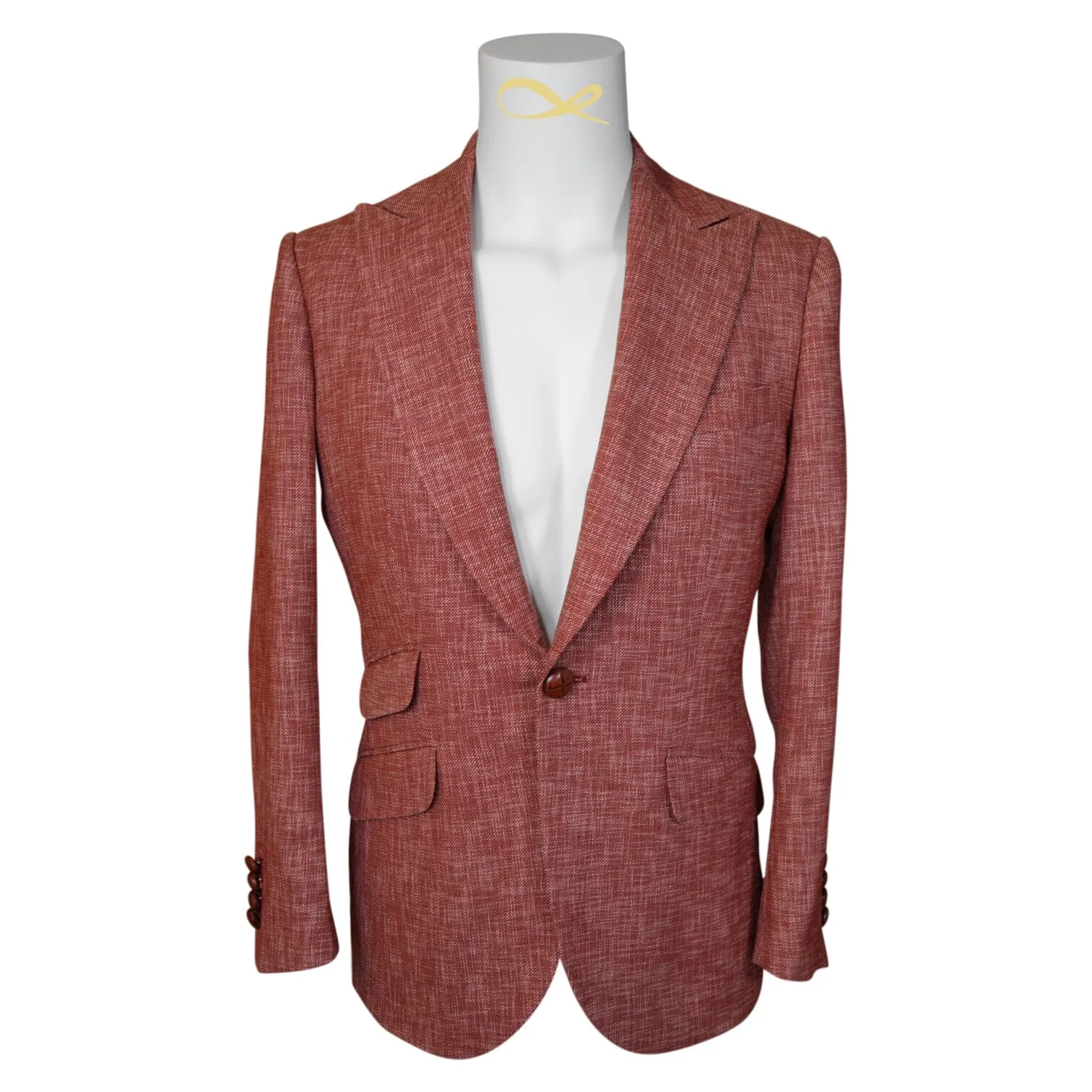Currant Lino Tweed Jacket sold by Sebastian Cruz Couture product image thumbnail 4