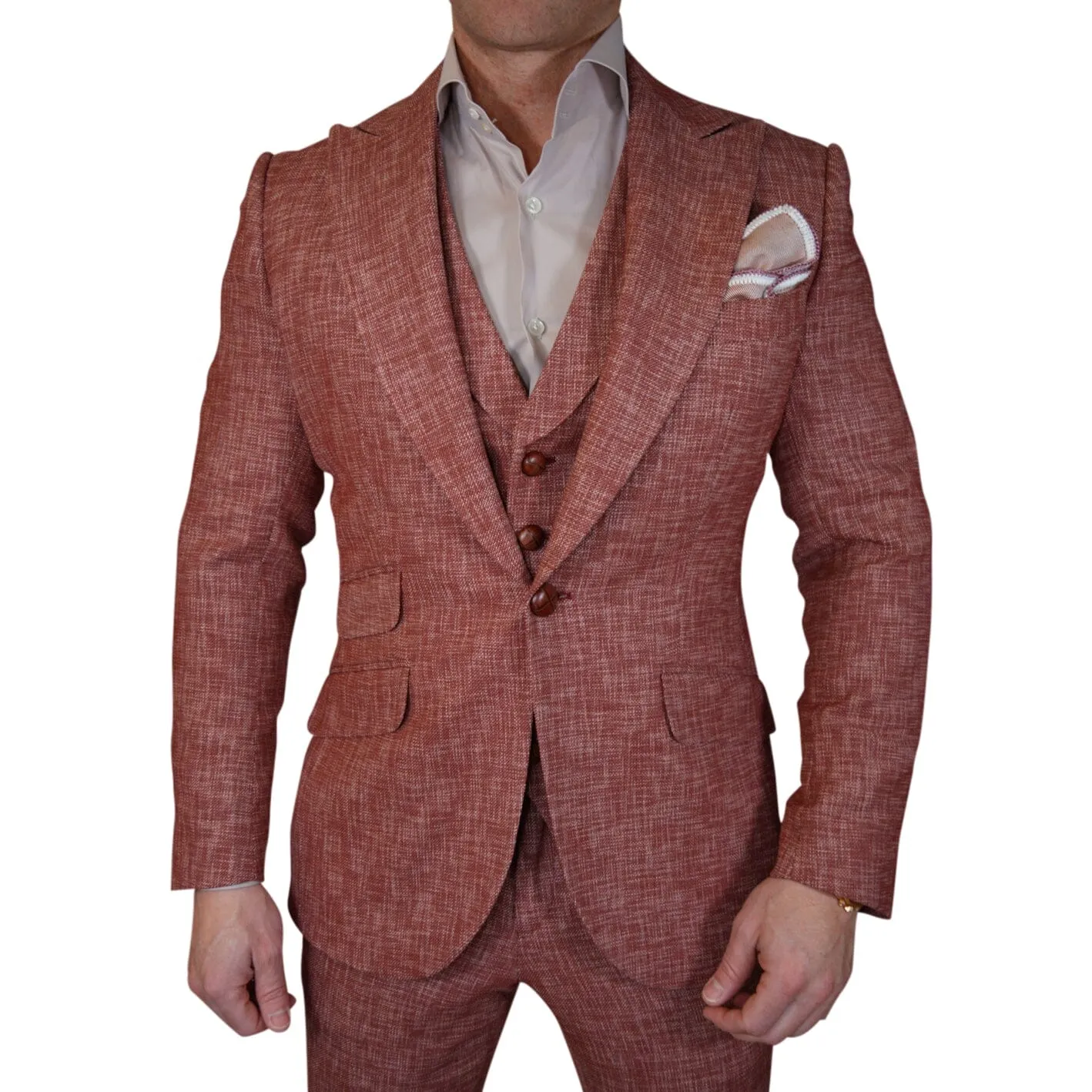 Currant Lino Tweed Jacket sold by Sebastian Cruz Couture product image thumbnail 3