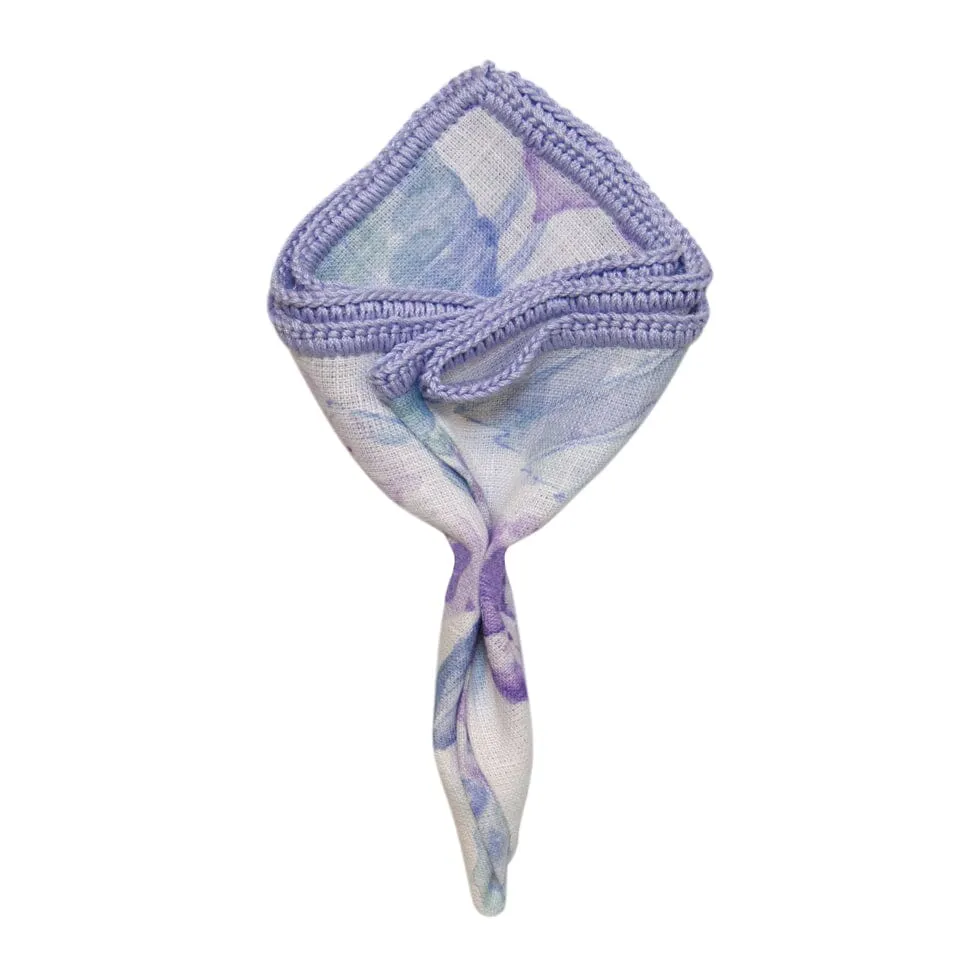 Lilac bloom With Lilac Signature Border sold by Sebastian Cruz Couture