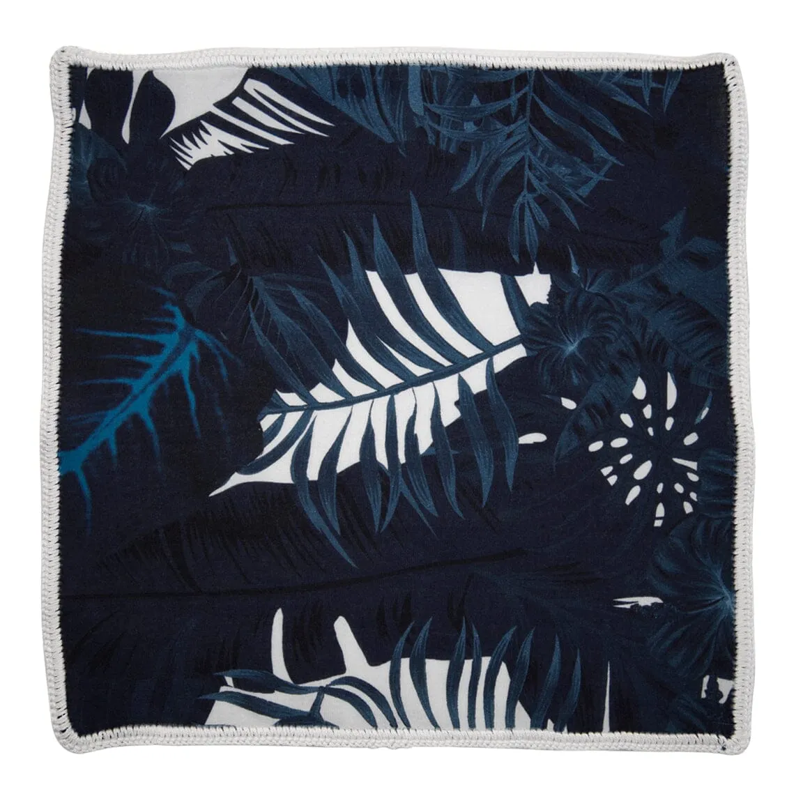 Navy Palma with White Signature Border sold by Sebastian Cruz Couture product image thumbnail 2