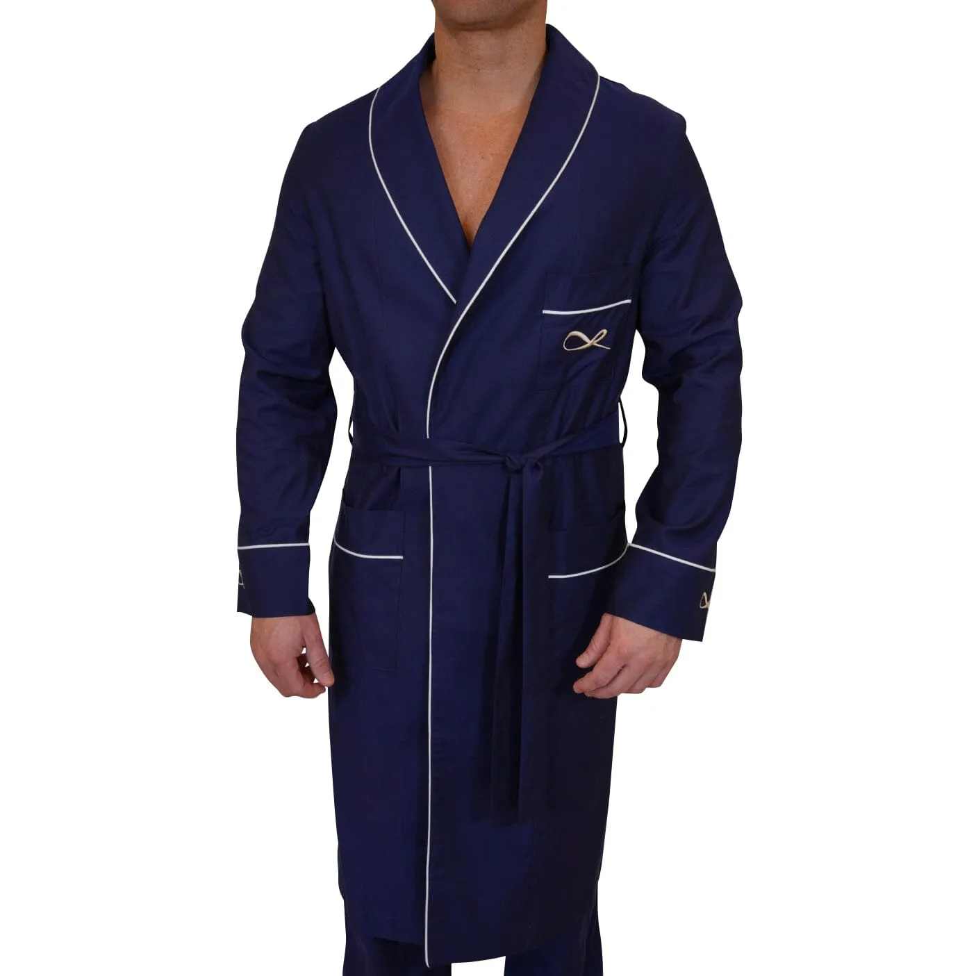 Rejuvenate Bathrobe In Navy sold by Sebastian Cruz Couture product image thumbnail 4