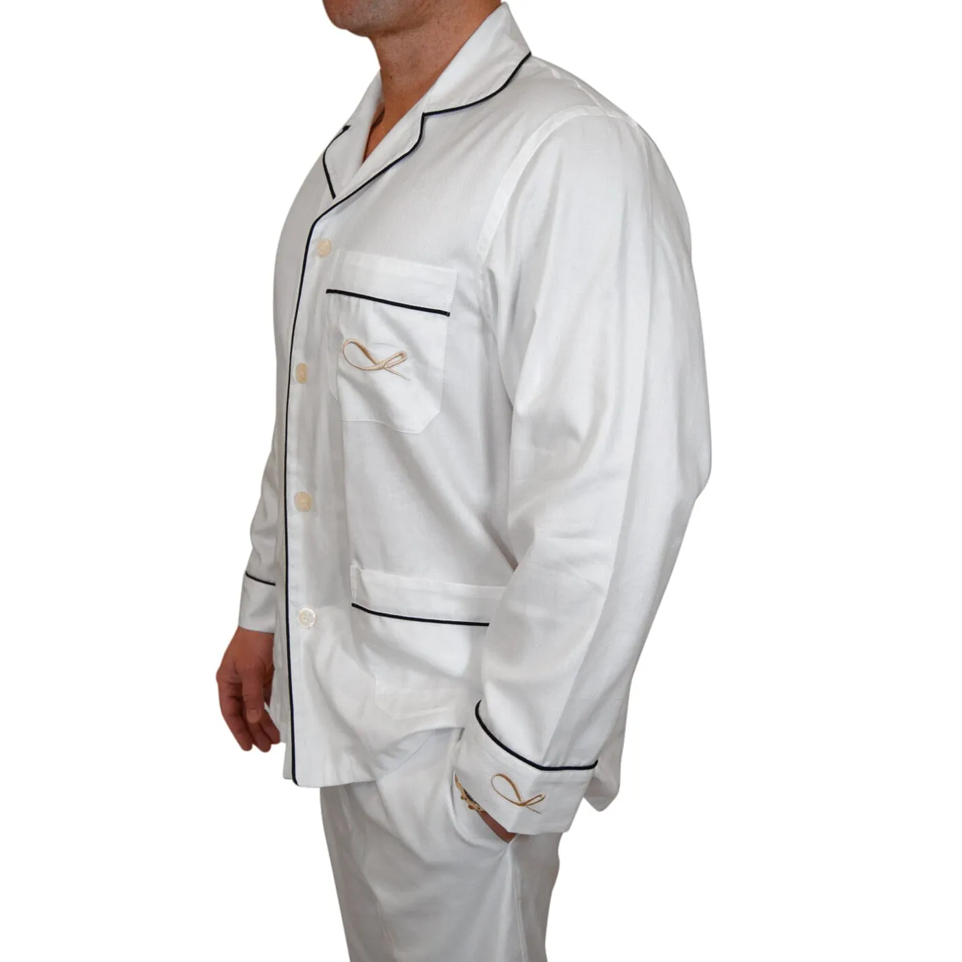 Rejuvenate Collection Pajama Set In White sold by Sebastian Cruz Couture product image thumbnail 4