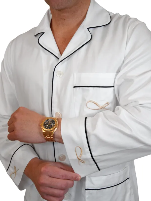 Rejuvenate Collection Pajama Set In White sold by Sebastian Cruz Couture