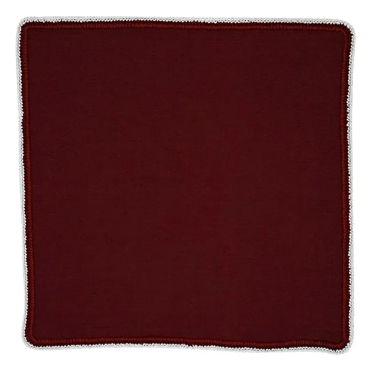 Royal Cremisi with Burgundy and Snow Flake Signature Borders sold by Sebastian Cruz Couture product image thumbnail 2