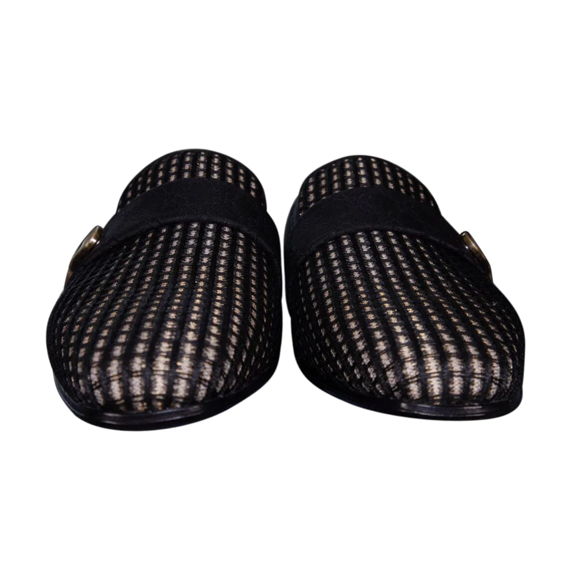 Black Oro Waffle Gold Loafer sold by Sebastian Cruz Couture product image thumbnail 5