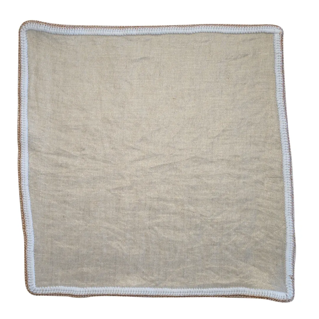 Golden Wheat With White And Sandstone Flake Border sold by Sebastian Cruz Couture product image thumbnail 2