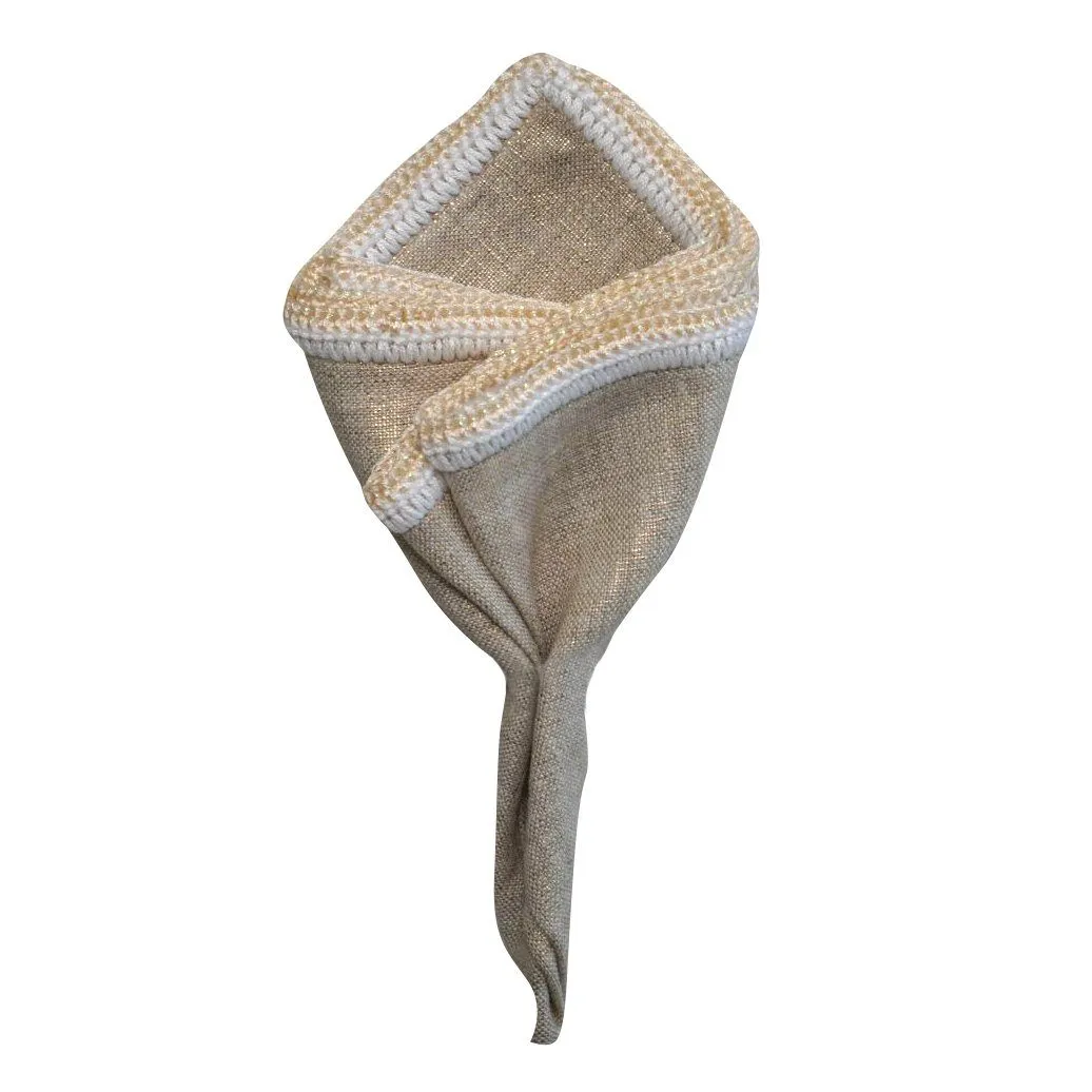 Golden Wheat With White And Ivory Flake Border sold by Sebastian Cruz Couture