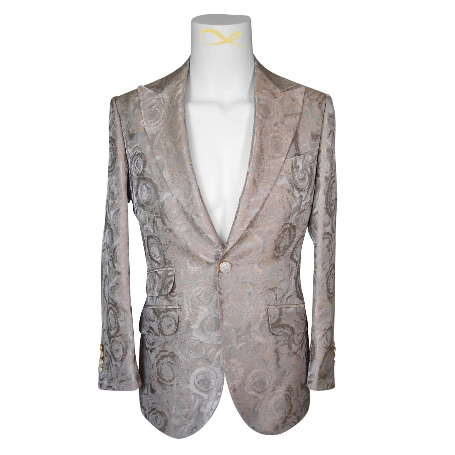Champagne Rosa Jacket sold by Sebastian Cruz Couture product image thumbnail 4