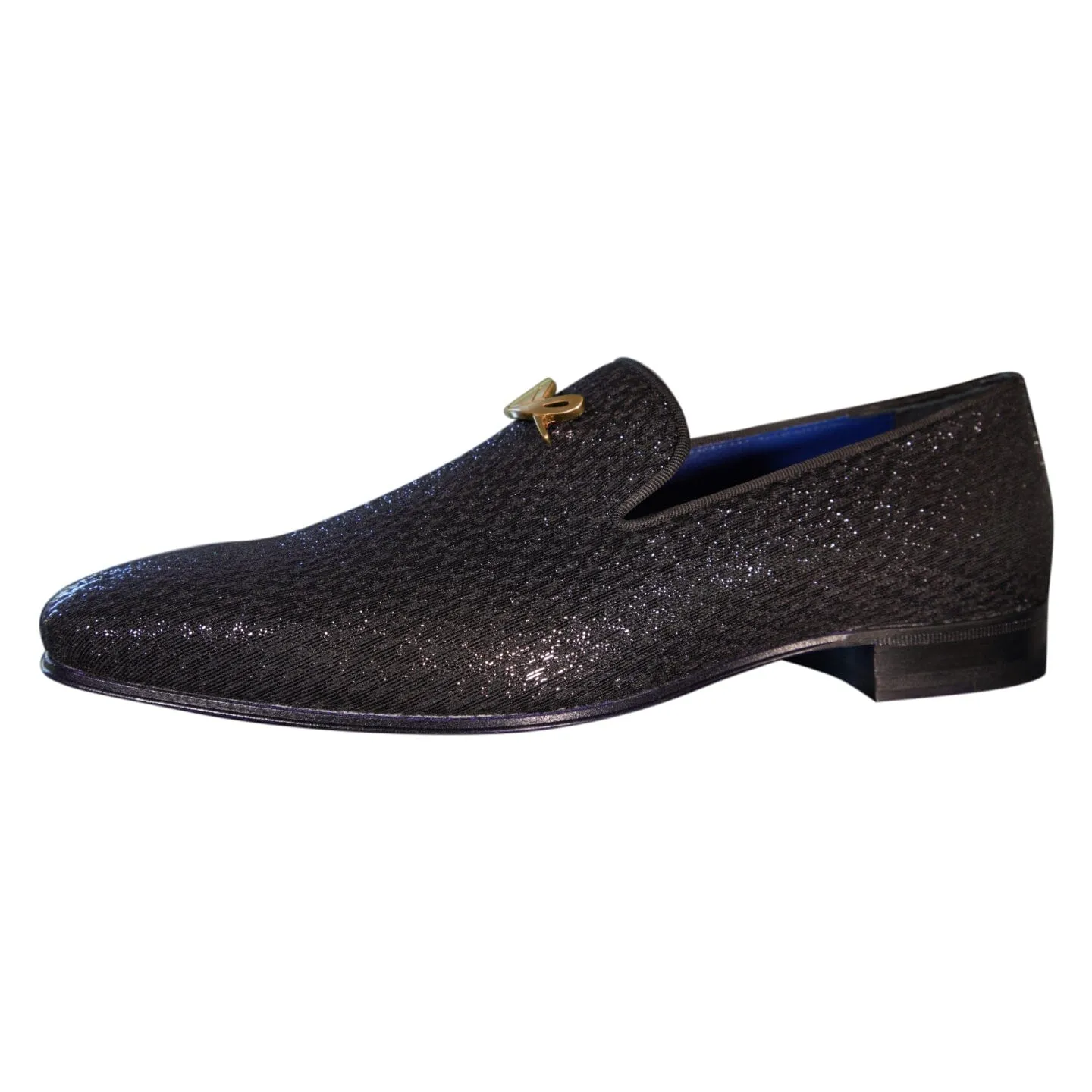 Black Diamante With Yellow Gold Hardware Loafer sold by Sebastian Cruz Couture product image thumbnail 5