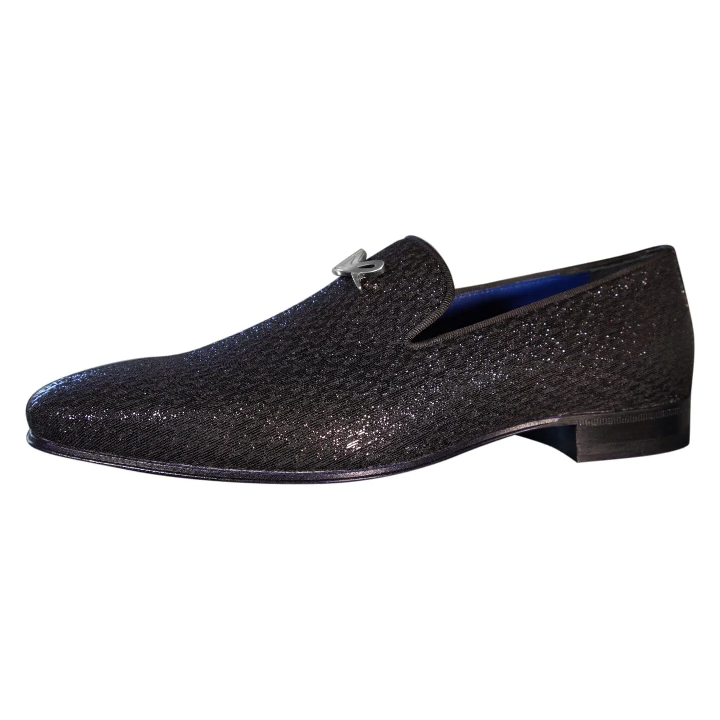 Black Diamante With Silver Hardware Loafer sold by Sebastian Cruz Couture product image thumbnail 5