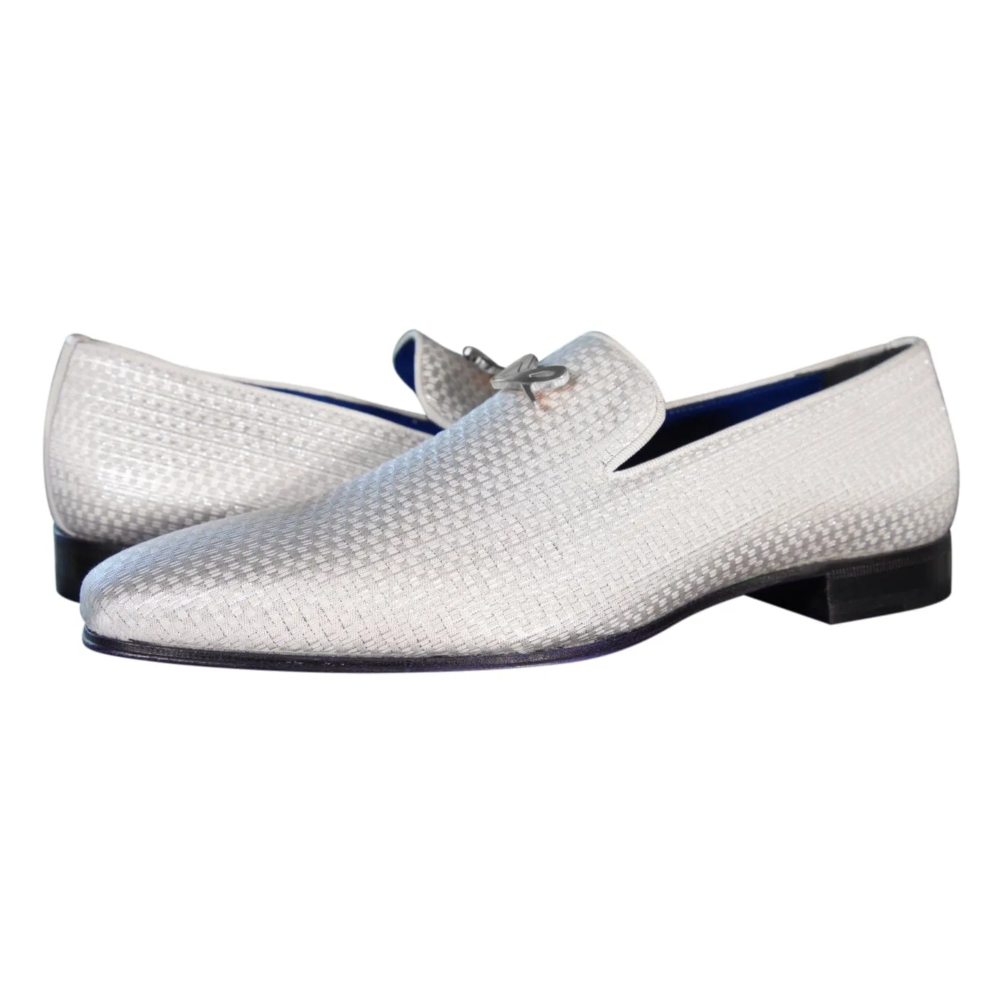 Silver Diamante With Silver Hardware Loafer sold by Sebastian Cruz Couture product image thumbnail 4