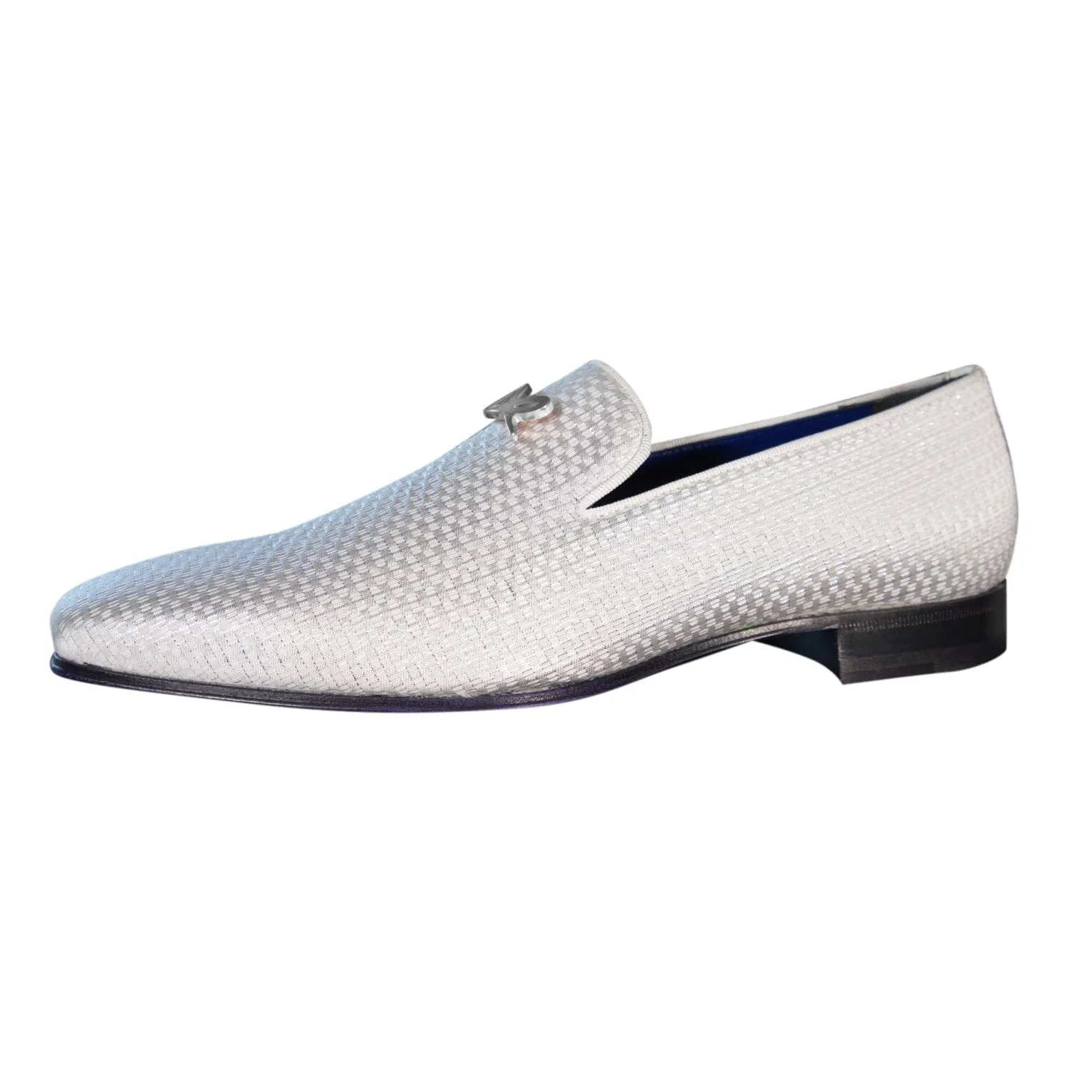 Silver Diamante With Silver Hardware Loafer sold by Sebastian Cruz Couture product image thumbnail 5