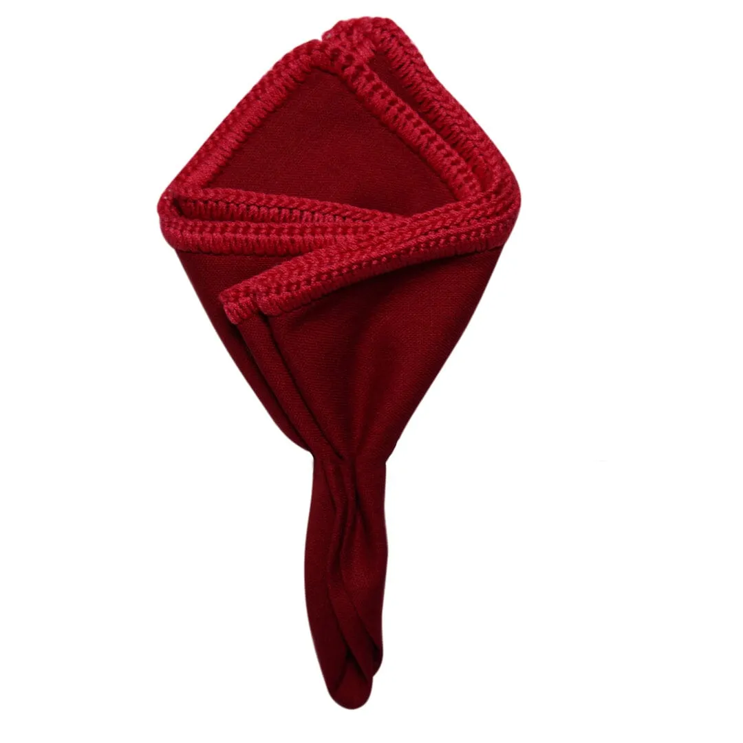 Ruby Red with Red Signature Border sold by Sebastian Cruz Couture