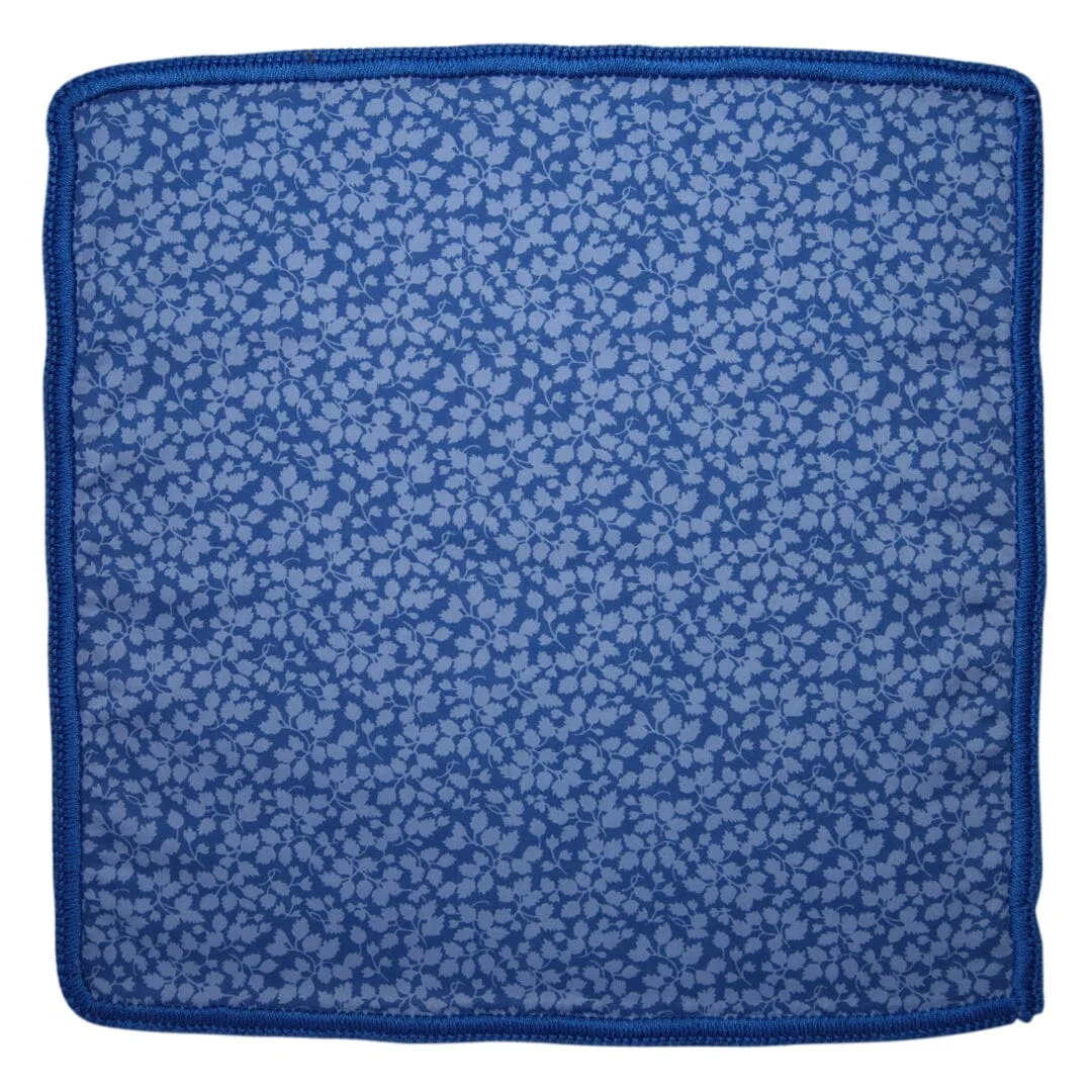 Floral Blu Maya with Blue Signature Border sold by Sebastian Cruz Couture product image thumbnail 2