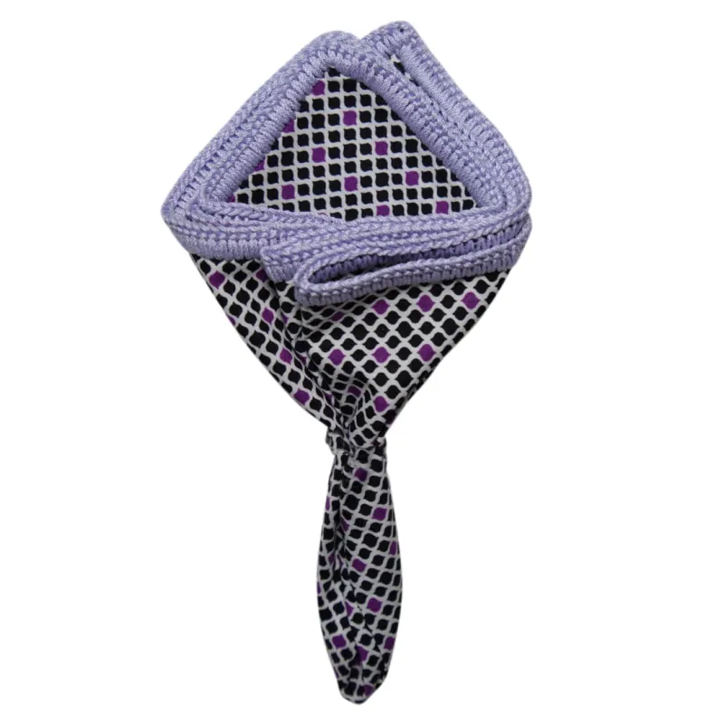 Rasin Arabesco with Lilac Blu Signature Border sold by Sebastian Cruz Couture