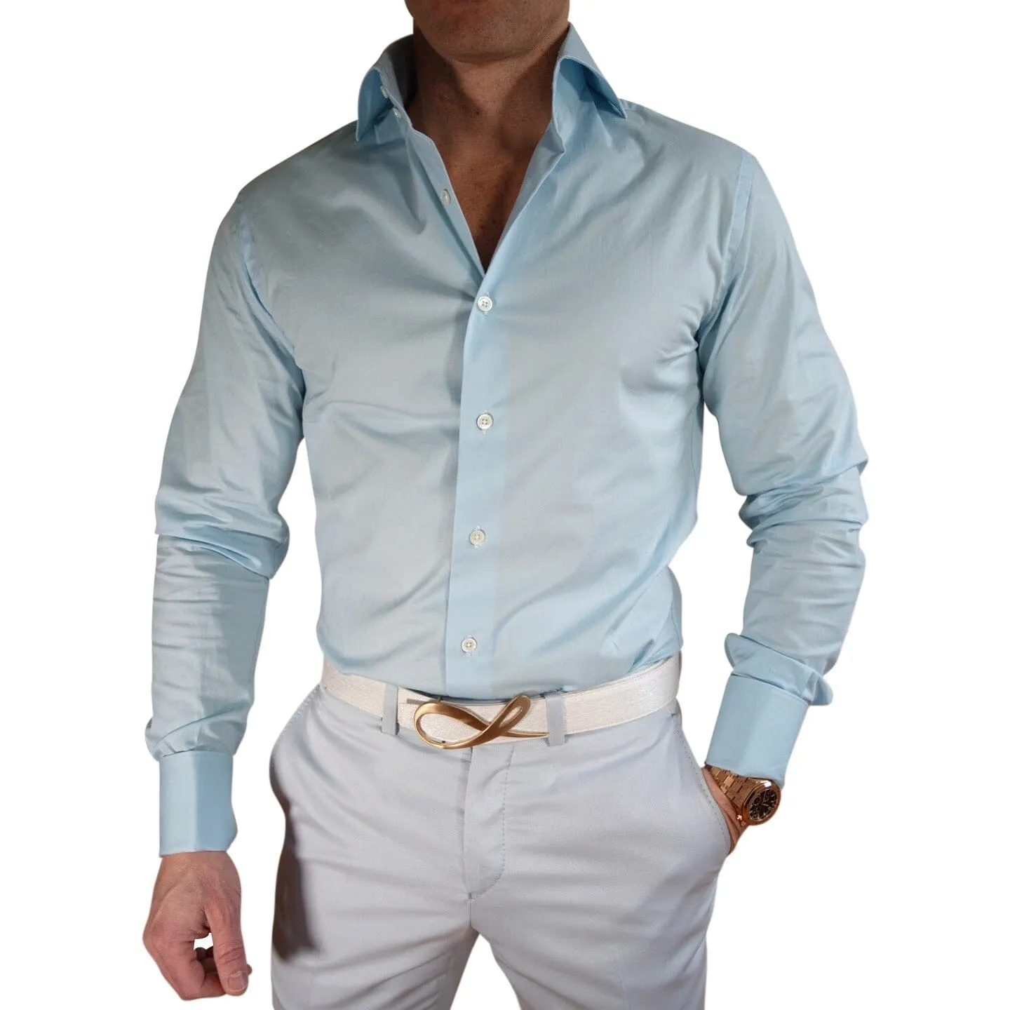 Arctic Ice Dress Shirt sold by Sebastian Cruz Couture