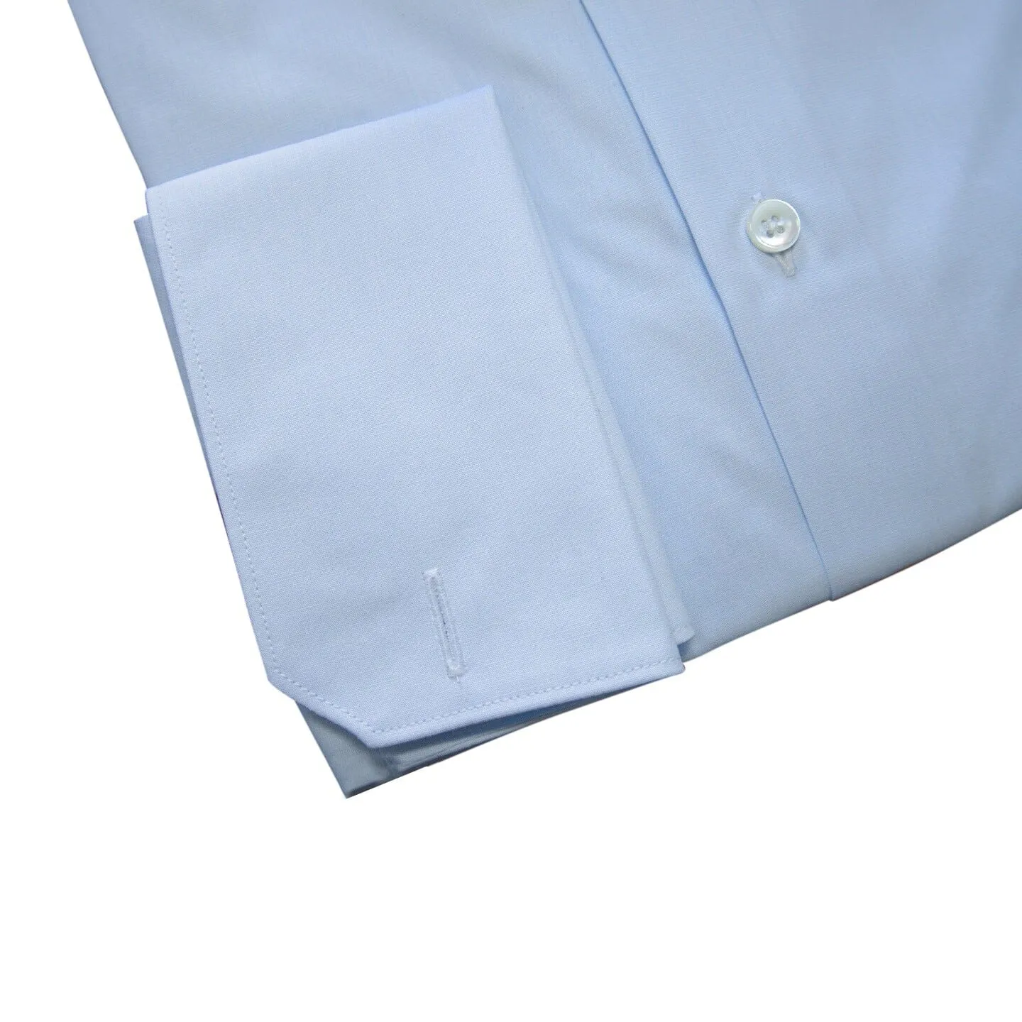 Pastel Blue Dress Shirt sold by Sebastian Cruz Couture product image thumbnail 4