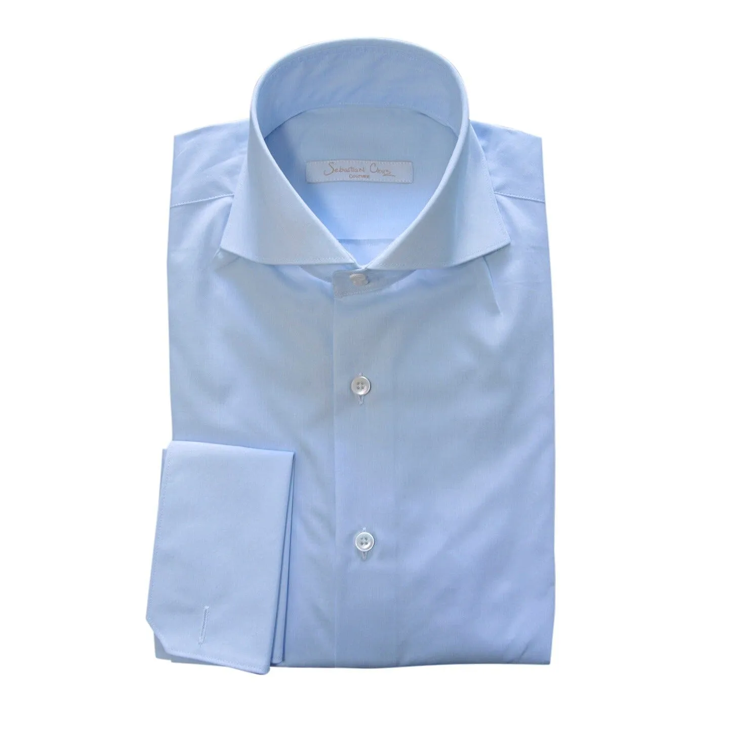 Pastel Blue Dress Shirt sold by Sebastian Cruz Couture product image thumbnail 2