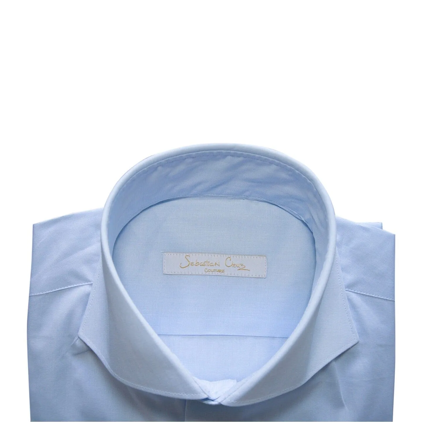 Pastel Blue Dress Shirt sold by Sebastian Cruz Couture product image thumbnail 3