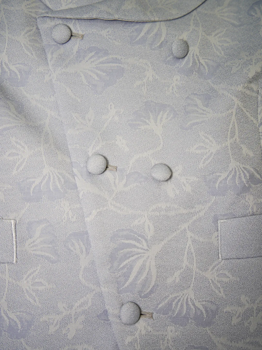 Pastel Azzurro Campanula Double Breasted Waistcoat sold by Sebastian Cruz Couture product image thumbnail 3