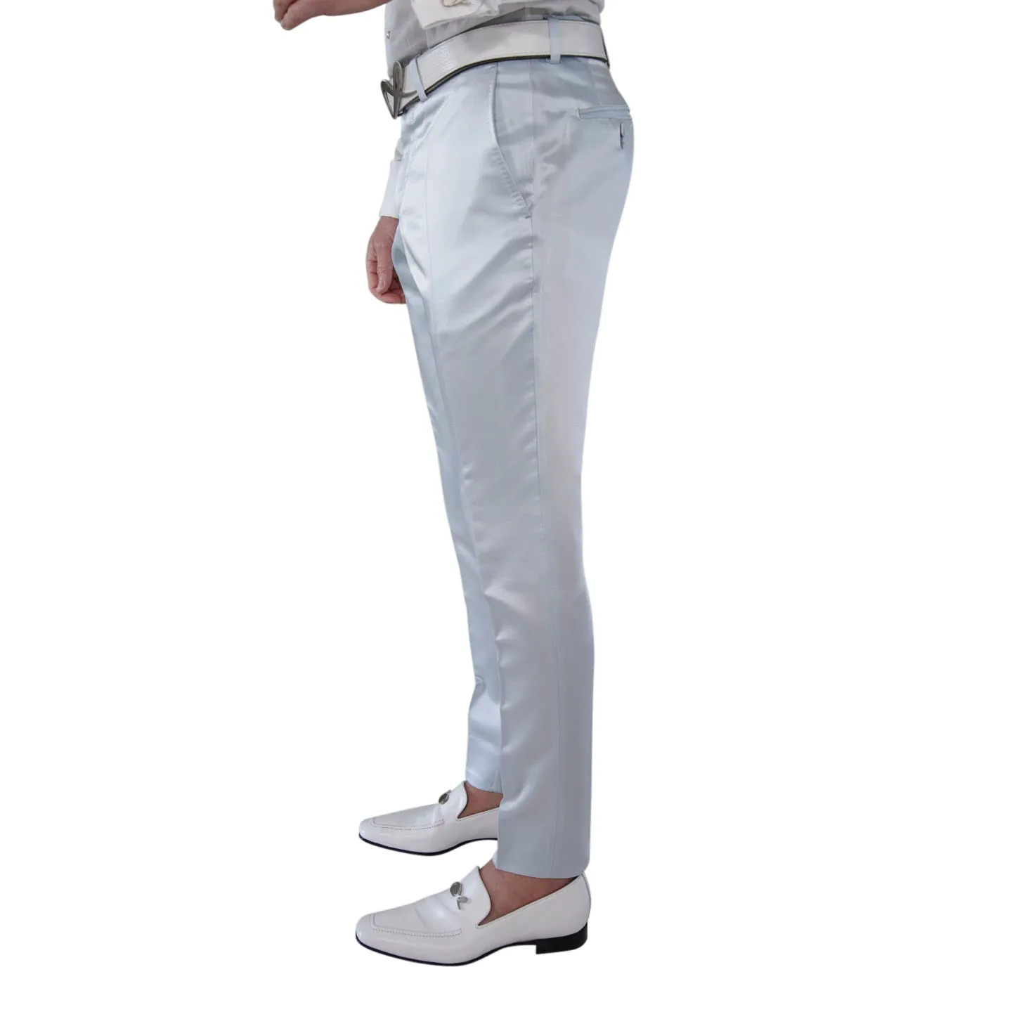 Blu Ghiaccio Trousers sold by Sebastian Cruz Couture product image thumbnail 2