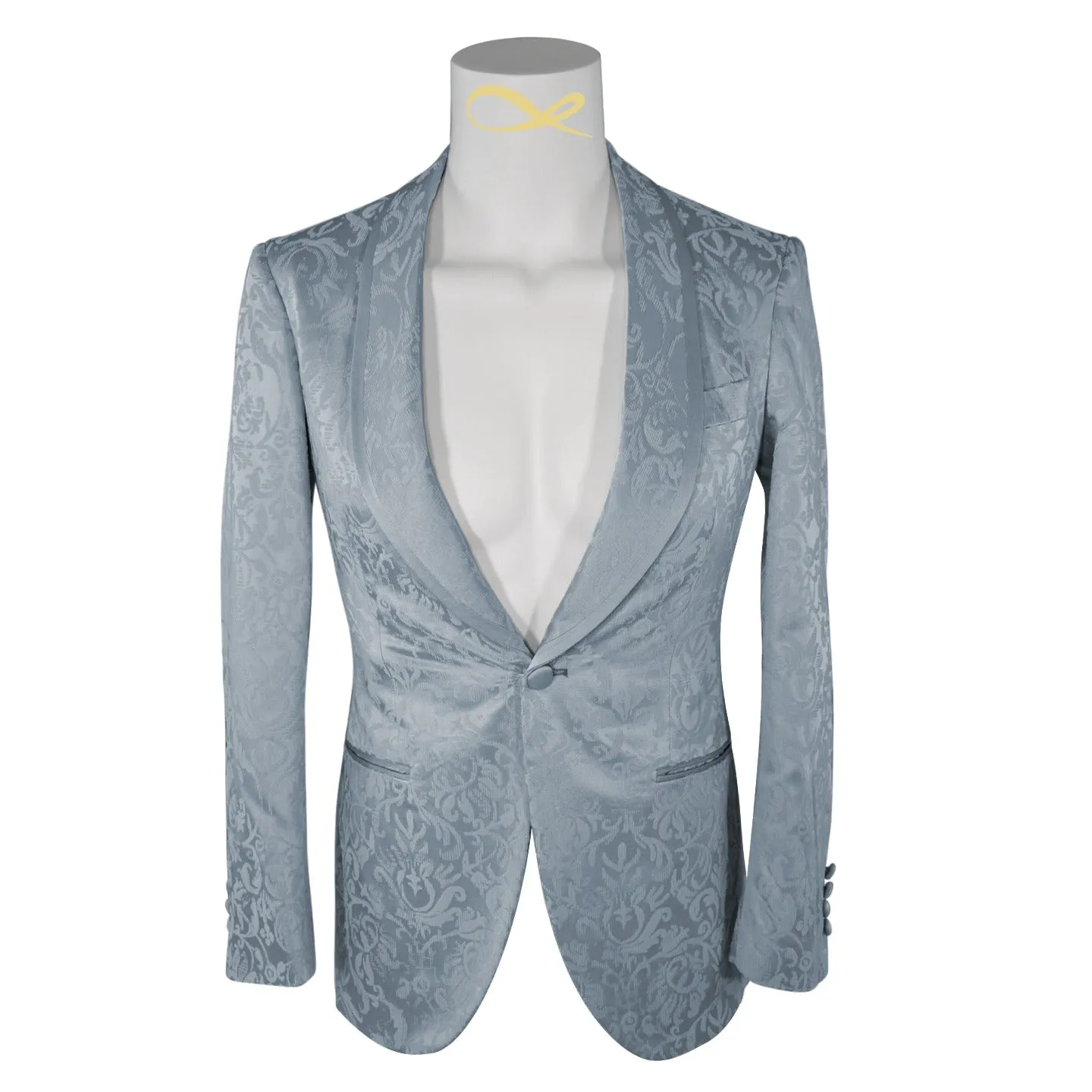 Blu Ghiaccio Dinner Jacket sold by Sebastian Cruz Couture product image thumbnail 4