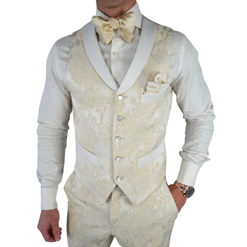 Oro Vittoriana Ciottoli Waistcoat sold by Sebastian Cruz Couture