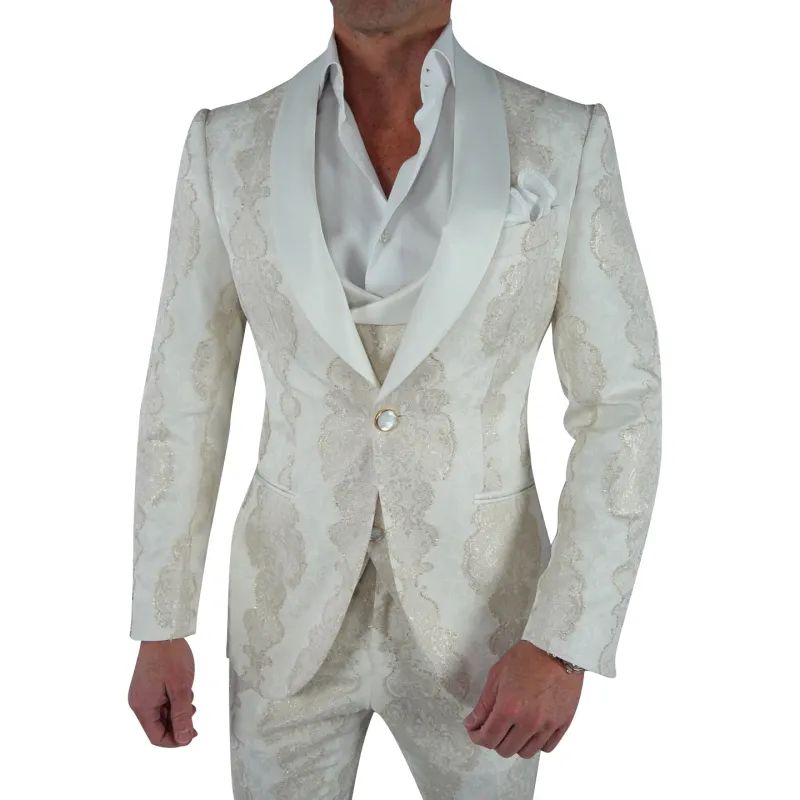 Vanilla Versailles Dinner Jacket sold by Sebastian Cruz Couture