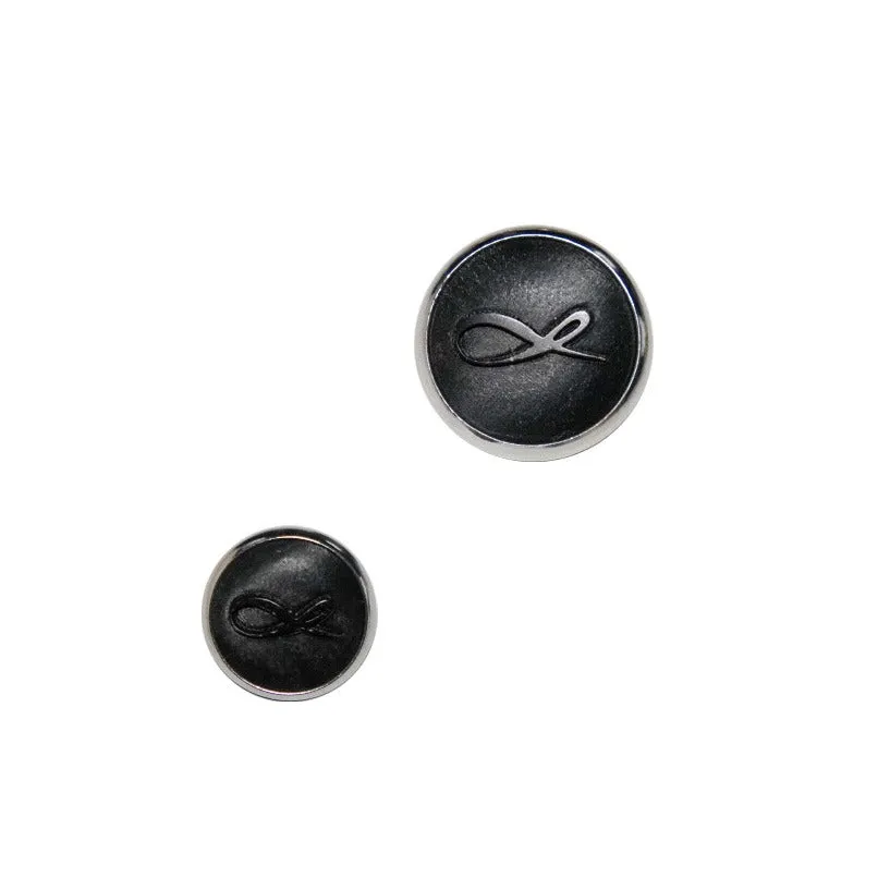 Nero Horn With Silver Tone Buttons For Sports Jacket sold by Sebastian Cruz Couture